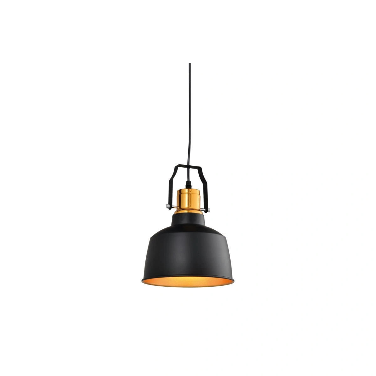 oprawa sufitowa MONROE 1x27, czarno-złoty GTV DECOR