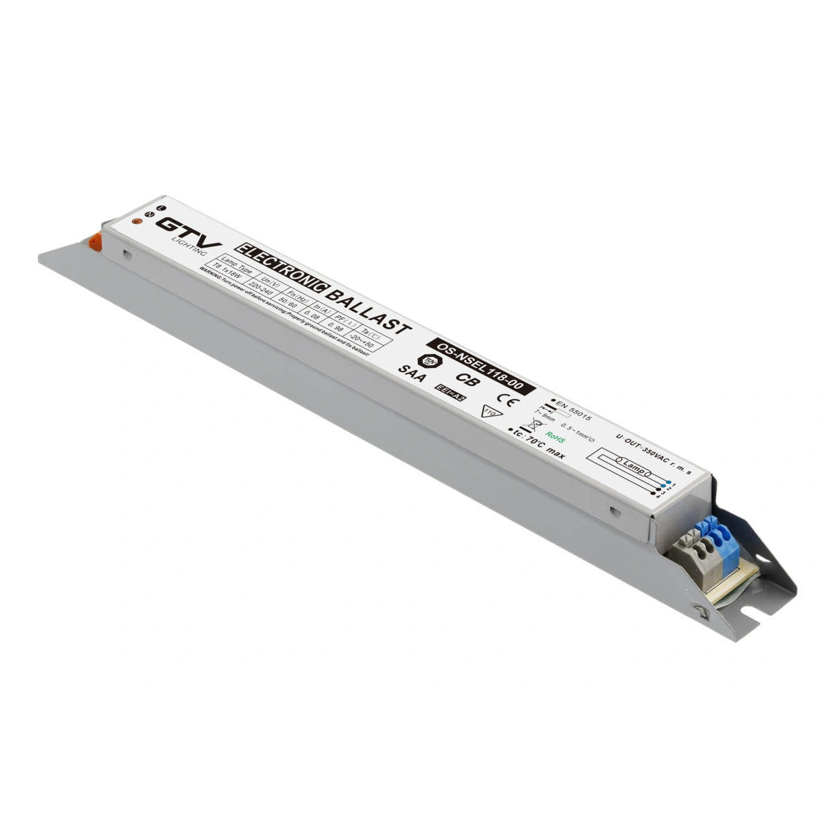 Statecznik elektroniczny 1x18W T8 EEI=A2 AC220-240V 50/60Hz