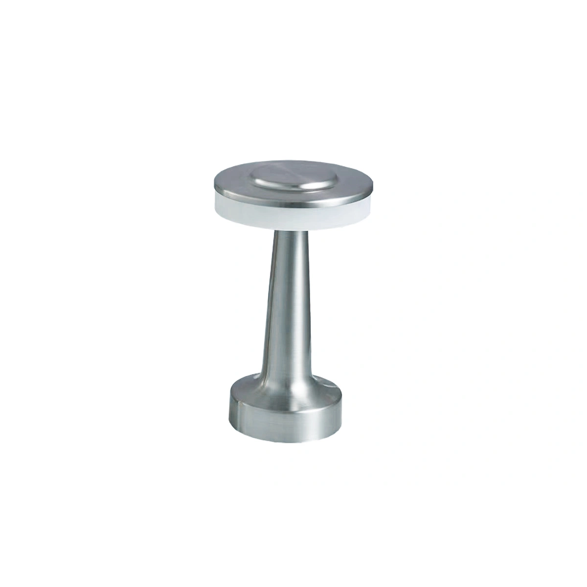 Lampka biurkowa LED 3W 200lm MONUM, inox [3 stopnie ściemnienia][USB DC 5V 1A][Bateria 1800 mAh], inox, biały ciepły
