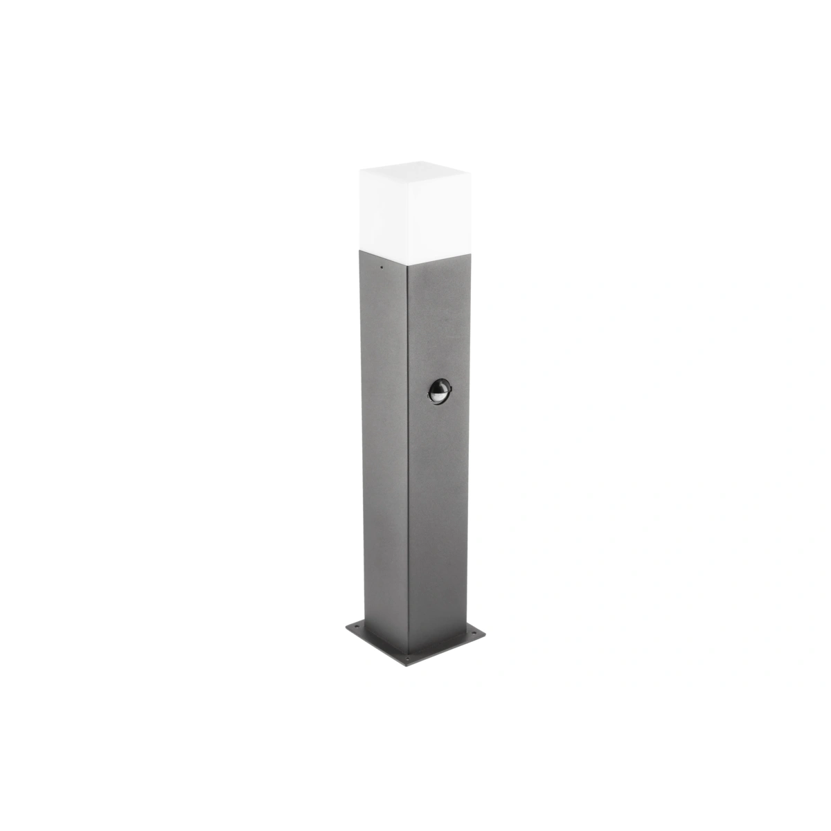 oprawa OGRODOWA LARGO-P PIR 50, E27, MAX.15W, IP44, AC220-240V, 50-60Hz, SŁUPEK, grafit