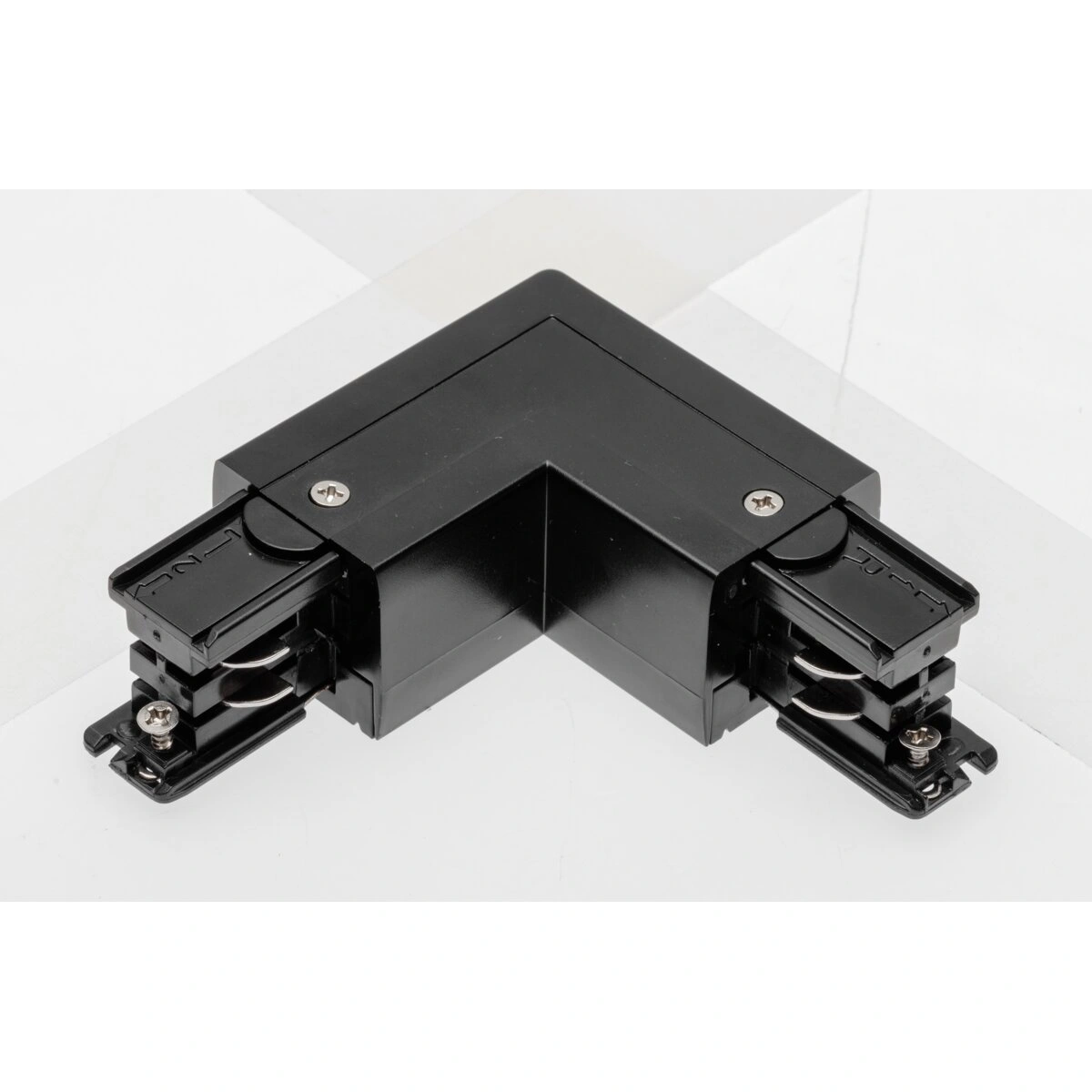 łącznik L 90° do szynoprzewodu 3-fazowego X-RAIL, 101x101mm, zewnętrzny, czarny