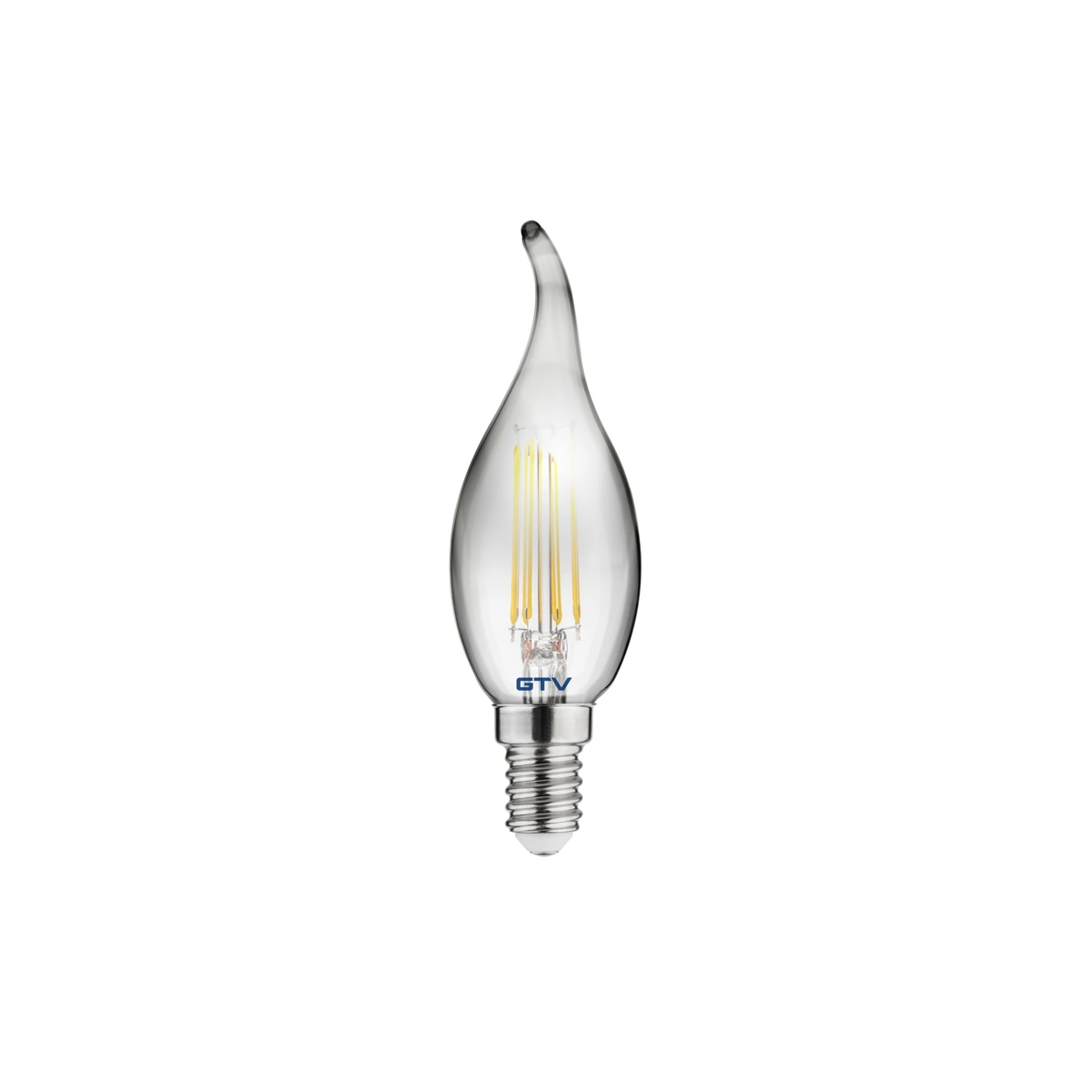 żarówka LED E14 4W 200lm świeczka, biały ciepły DYMIONA Z FILAMENTEM PLOMYK