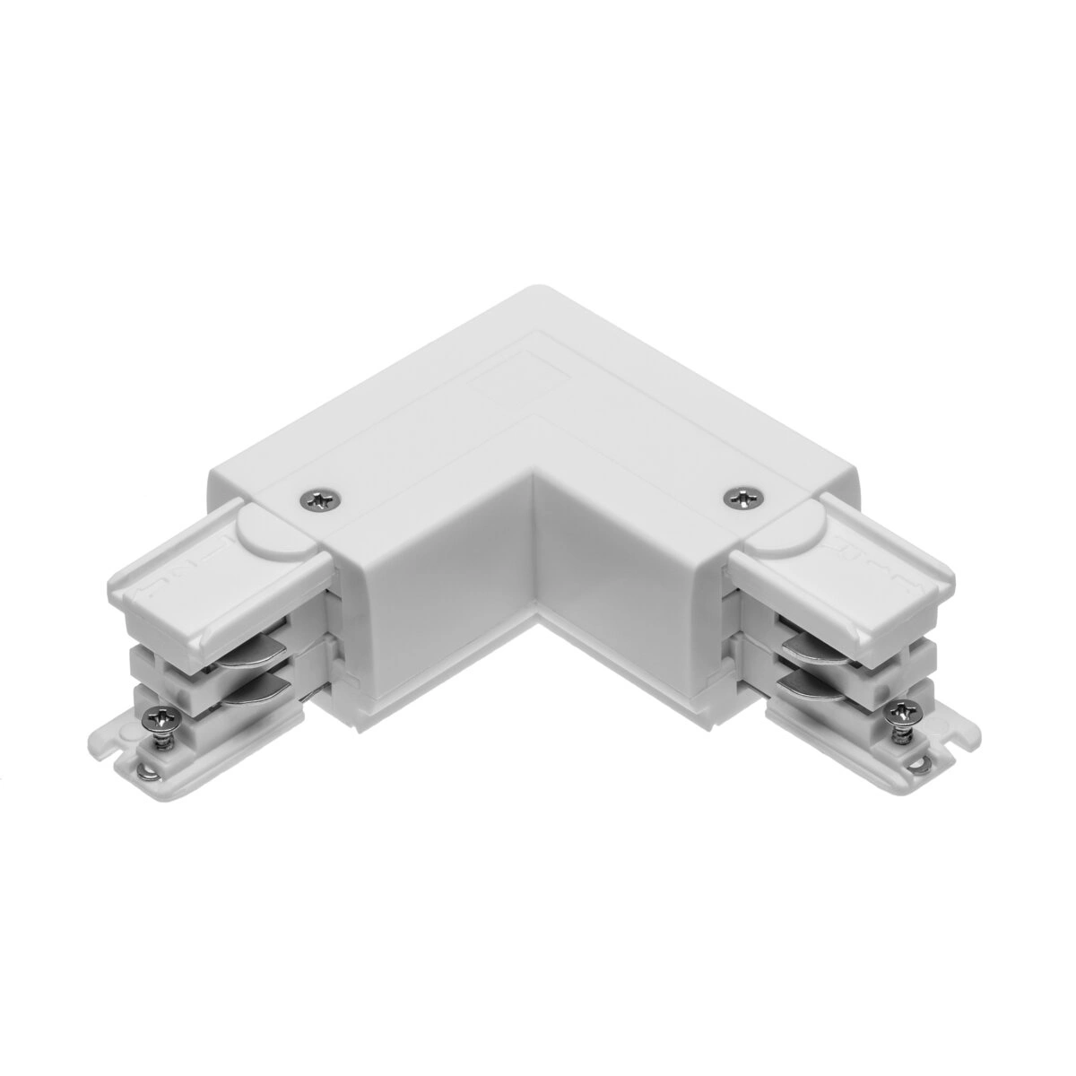 łącznik L 90° do szynoprzewodu3-fazowego X-RAIL, 101x101mm, zewnętrzny, biały