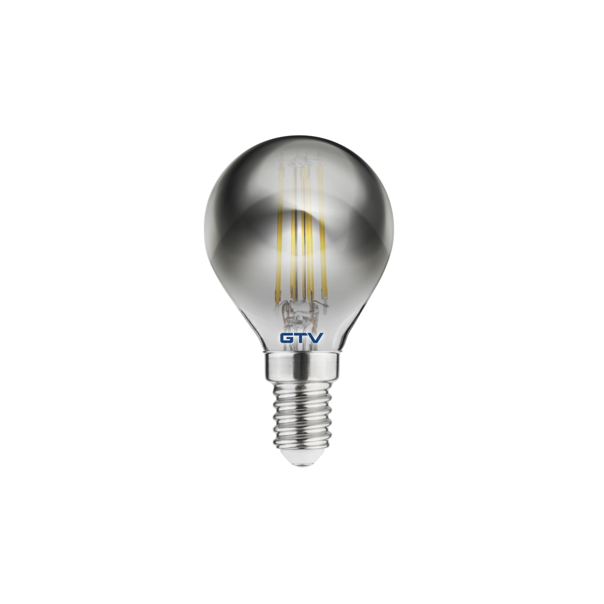 żarówka LED E14 4W 300lm G45 FILAMENT GREY, A-G, 2700K, AC220-240V, 360°, 44mA
