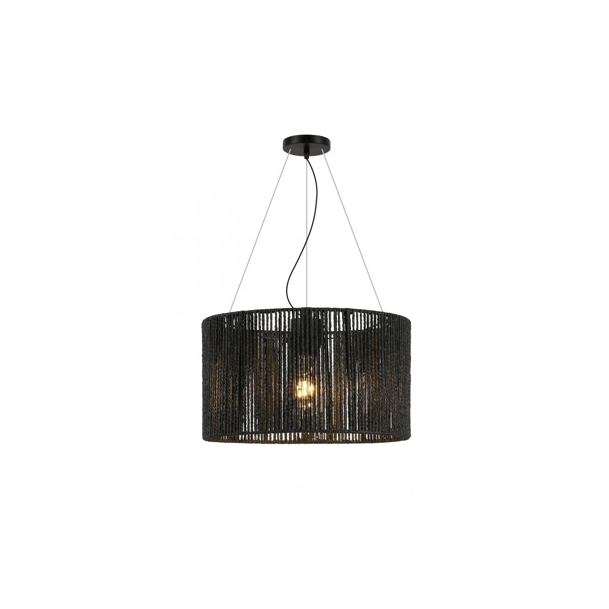 oprawa sufitowa FORESTO 2 3*E27 max.40W, 5772, AC220-240V, 50/60Hz, śr. 50 cm, czarny