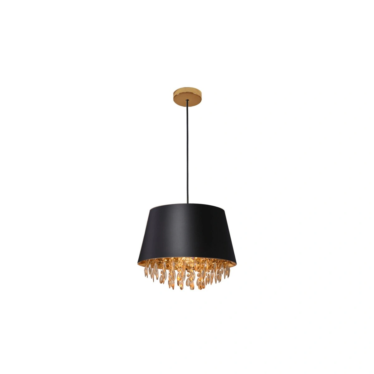 oprawa sufitowa NESTO 1*E27 max.40W, 5994, AC220-240V, 50/60Hz, IP20, śr. 30 cm, czarno/złota