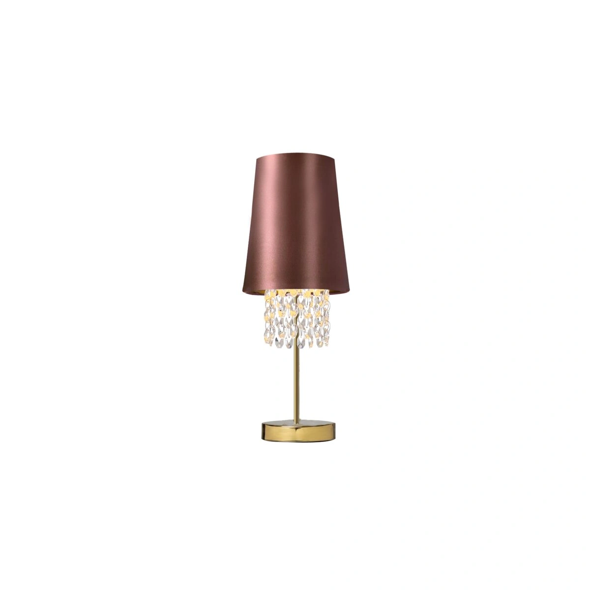 oprawa stołowa NESTO 3 1*E27 max.40W, 6199, AC220-240V, 50/60Hz, śr. 20 cm, brązowa