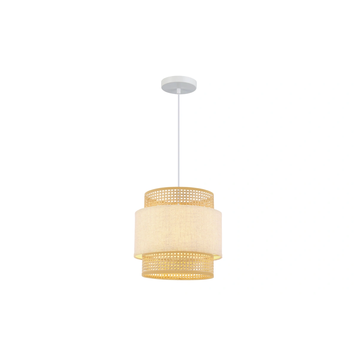 oprawa sufitowa ABRA 1*E27 max.40W, 6168, AC220-240V, 50/60Hz, IP20, śr. 40 cm, kremowy