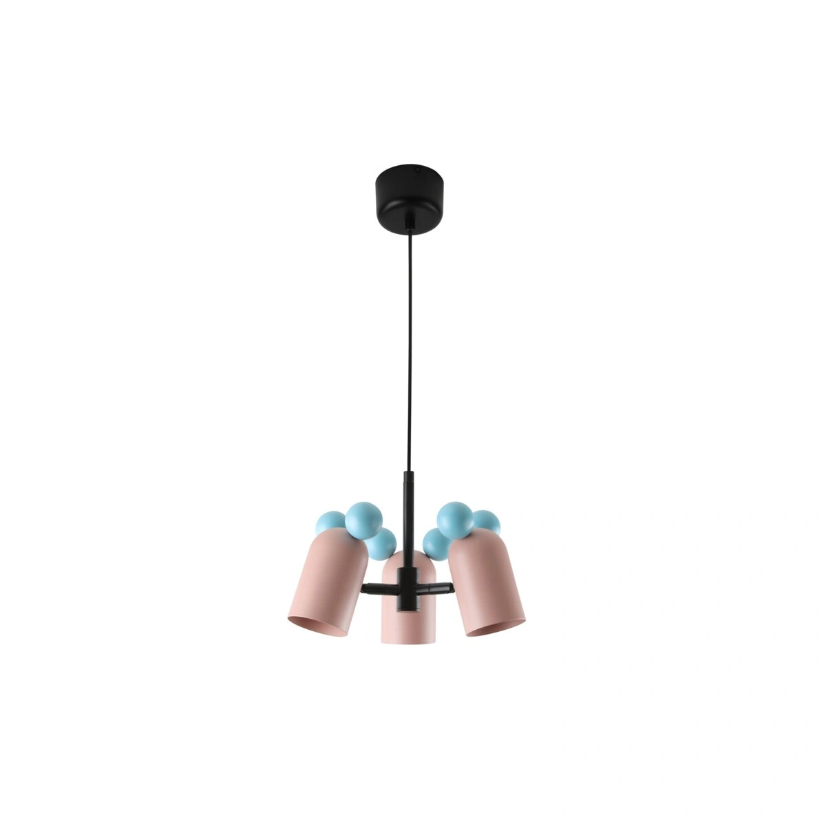 oprawa sufitowa MOUSE II 3*E27 max.25W, 2677, max.250V, 50/60Hz, IP20, śr. 30 cm, różowa