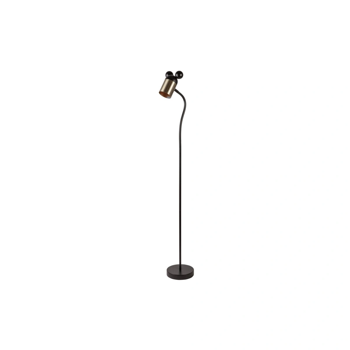 lampa podłogowa 1*E27 max.25W, MOUSE, 0086, max.250V, 50/60Hz, IP20, śr.8 cm, czarno/złota