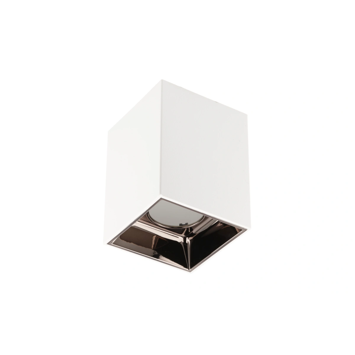 oprawa sufitowa max 20W ARIES, PC, 77x100mm, IP20, kwadratowa, biały/czarny chrom