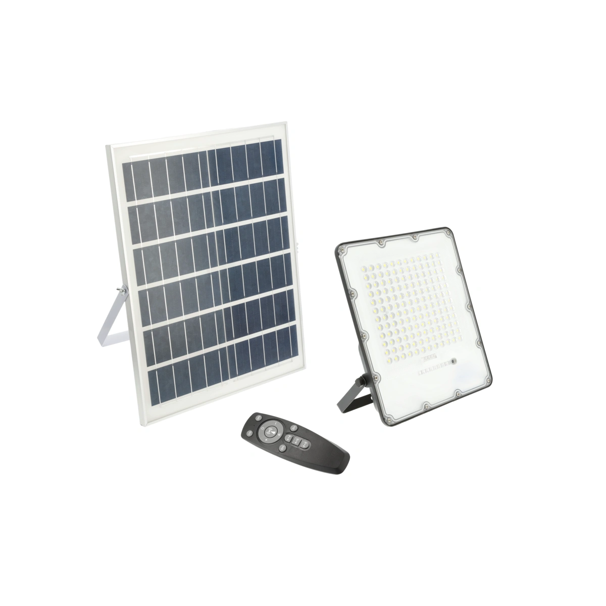 Naświetlacz LED solarny 200W, 2000lm, BRAVOS, SOLAR PANEL, 6400K, IP65, 120°, pilot, 3y