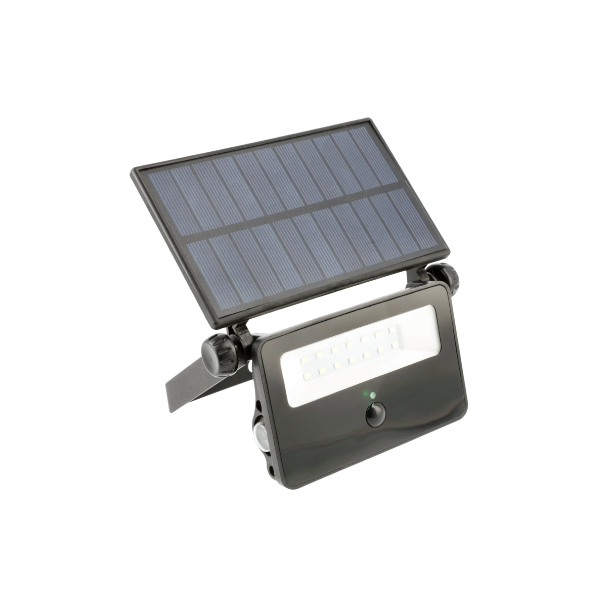 Naświetlacz LED solarny 10W, 850lm, LUMOS, z czujnikiem ruchu, 6400K, IP65, 120°, SOLAR PANEL, 3y