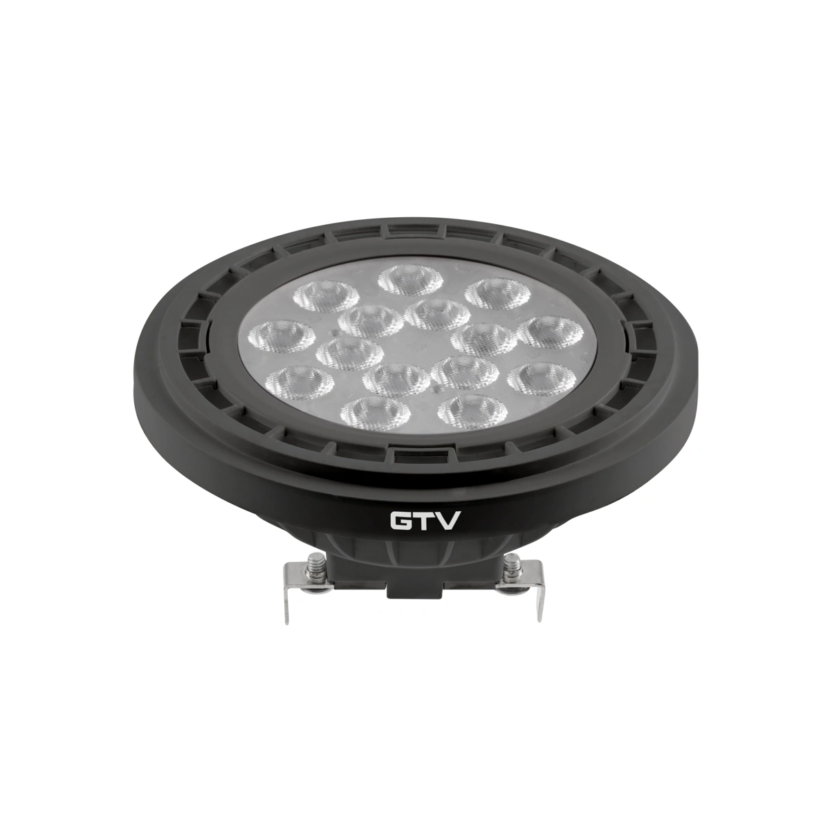 żarówka LED, A-G, AR111, 4000K, G53, 12,5W, DC12V, 40°, 1250lm, czarny