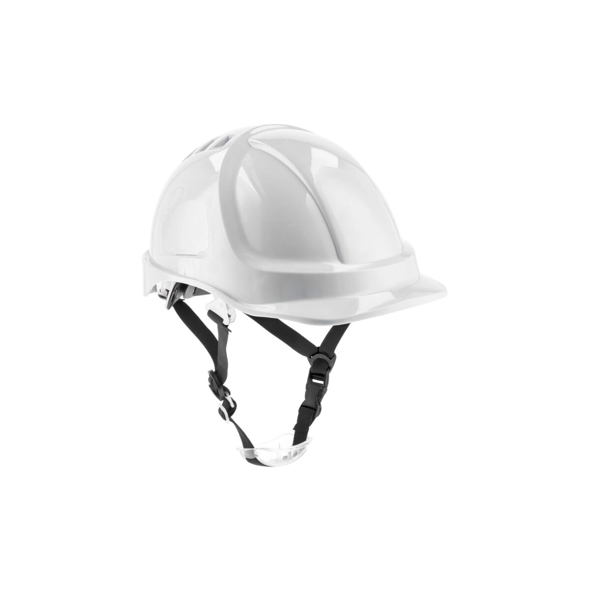 PLONER Kask ochronny 4-punktowy, rozmiar uniwersalny, biały