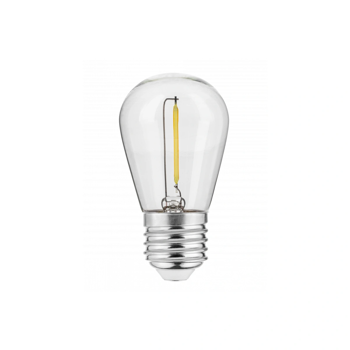Żarówka LED E27  0,5W 50lm S14 FILAMENT, 2700K,  AC220-240V, 360°,   5mA