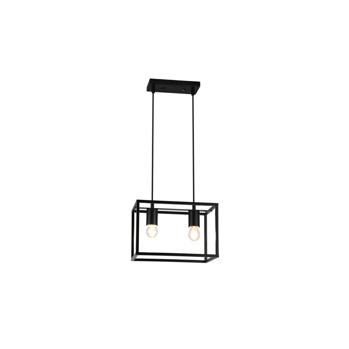 oprawa SUFITOWA DIU2,3628, AC220-240V, 50/60Hz, 2*E27, IP20, 30cmX18cmX20cm, PODWÓJNA, CZARNA