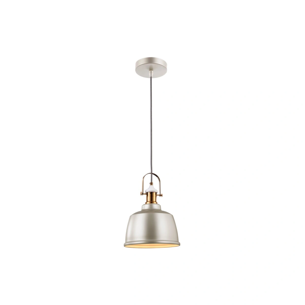 oprawa SUFITOWA ZENIT II, 3534, AC220-240V, 50/60Hz, 1*E27, IP20, ŚR.22,5CM, POJEDYNCZA, SZARA
