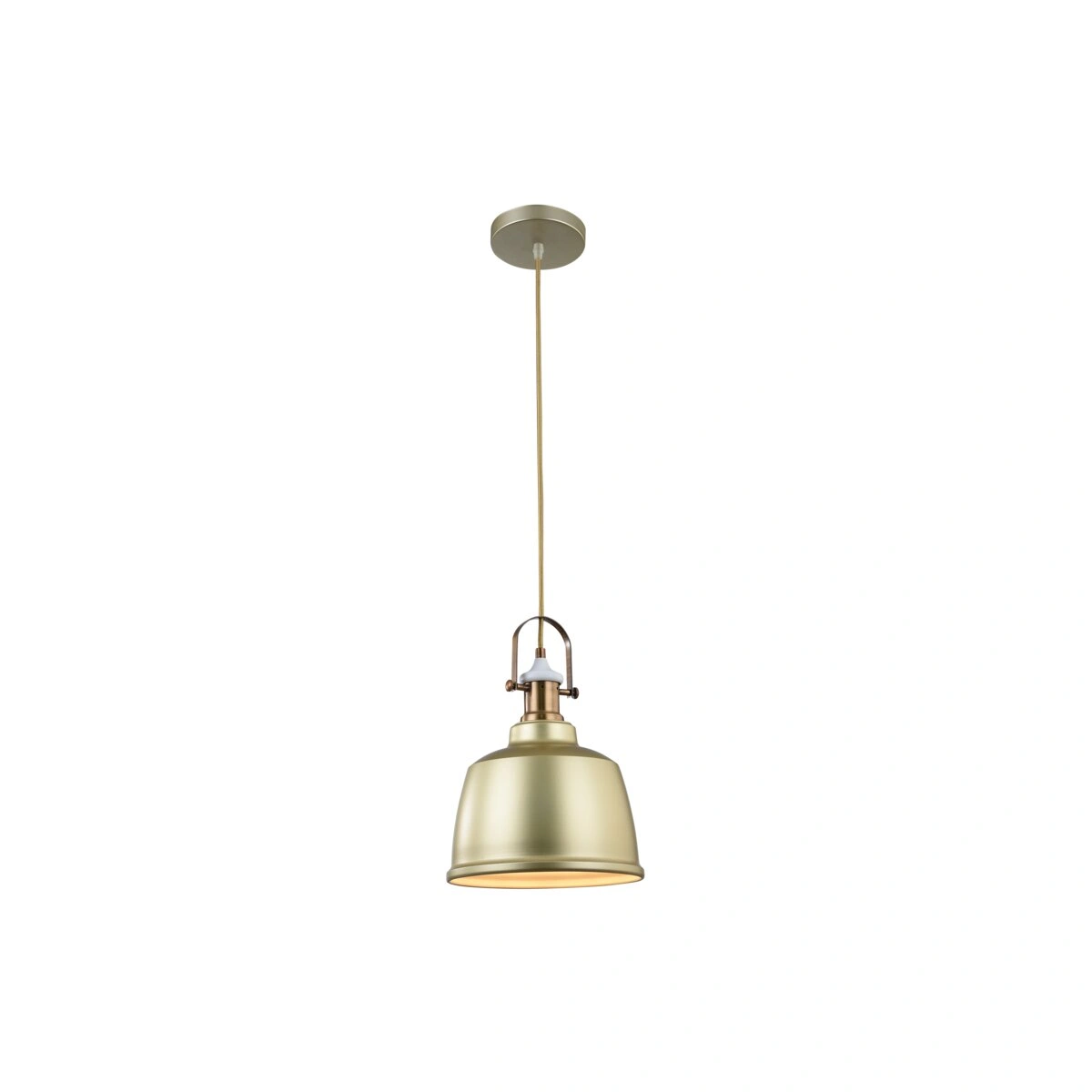 oprawa SUFITOWA ZENIT II, 4043, AC220-240V, 50/60Hz, 1*E27, IP20, ŚR.22,5CM, POJEDYNCZA, ZŁOTA