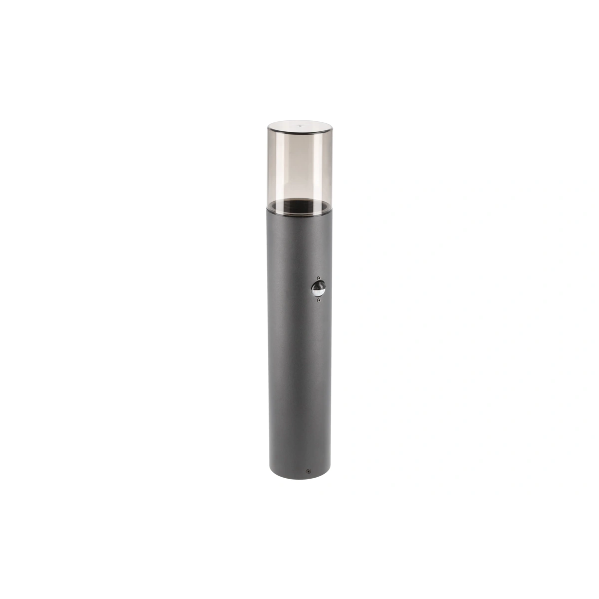 oprawa OGRODOWA MEDIO-P 50 PIR,E27, MAX.15W, IP54, AC220-240V, 50-60Hz, SŁUPEK, grafit