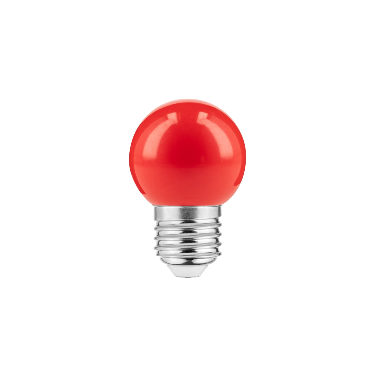 żarówka LED E27 1,0W 50lm B45C, AC220-240V, 270°, RED