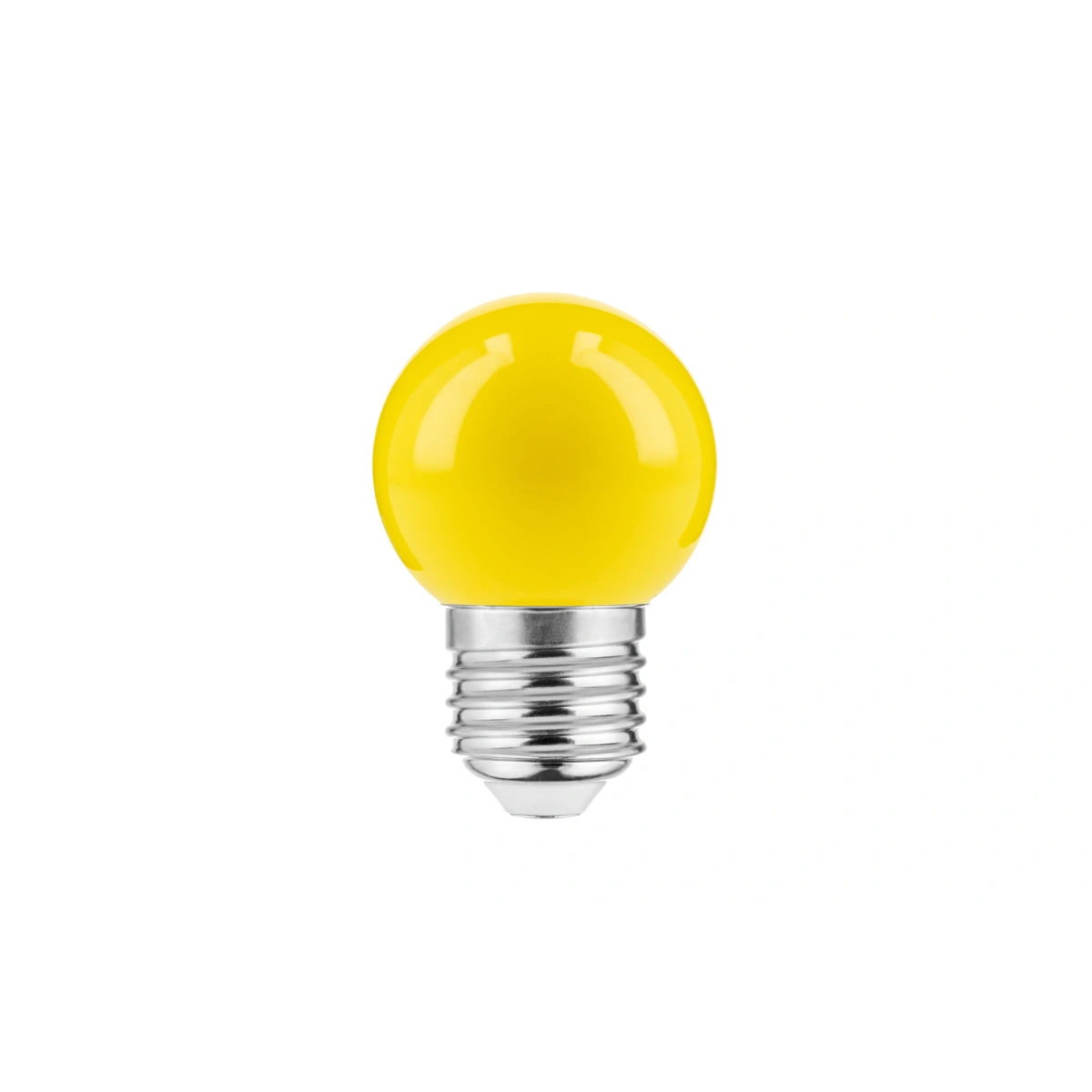 żarówka LED E27 1,0W 50lm B45C, AC220-240V, 270°, YELLOW