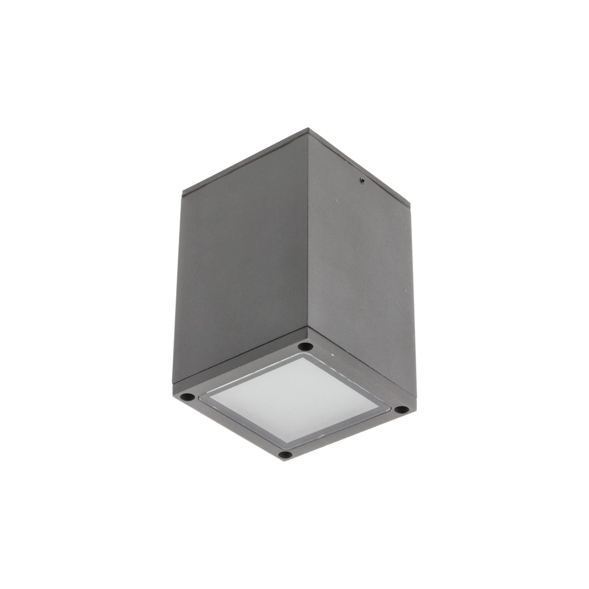 oprawa sufitowa LENTO, alum, 100x130, IP54, max. 35W, kwadratowa, grafit