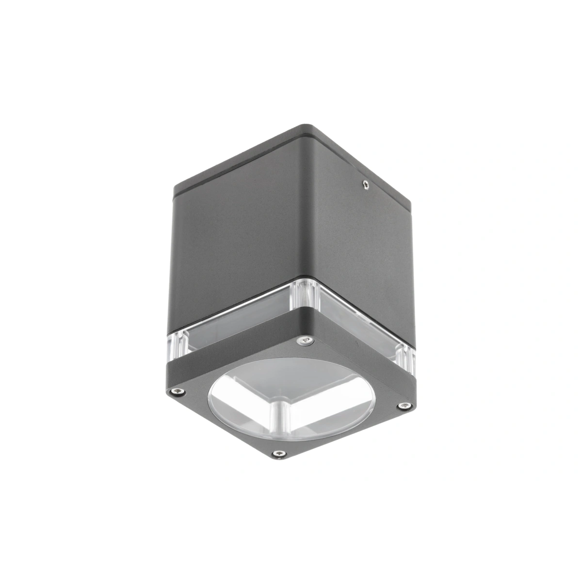 oprawa sufitowa RIVEN, alum. 102x120, IP54, max. 35W, kwadratowa, grafit