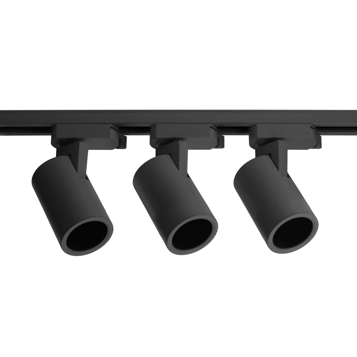 zestaw TRAX BIS, 3 Oprawy na szynoPrzewód 1-fazowy, 1m, 3xGU10, max. 3x20W, AC220-240V, czarny