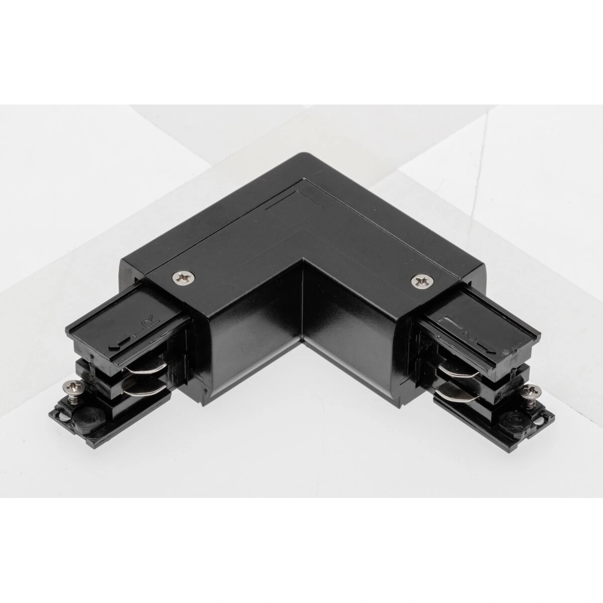 łącznik L 90° do szynoprzewodu 3-fazowego X-RAIL, 101x101mm, wewnętrzny, czarny
