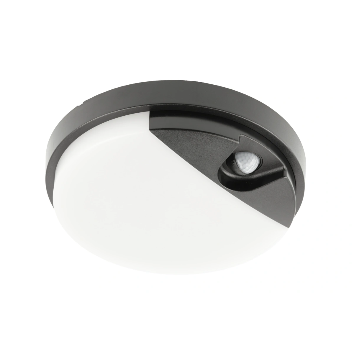 oprawa TULON LED z czujnikiem ruchu 15W 1350lm, 4000K, AC220-240V, IP54, okrągła czarny