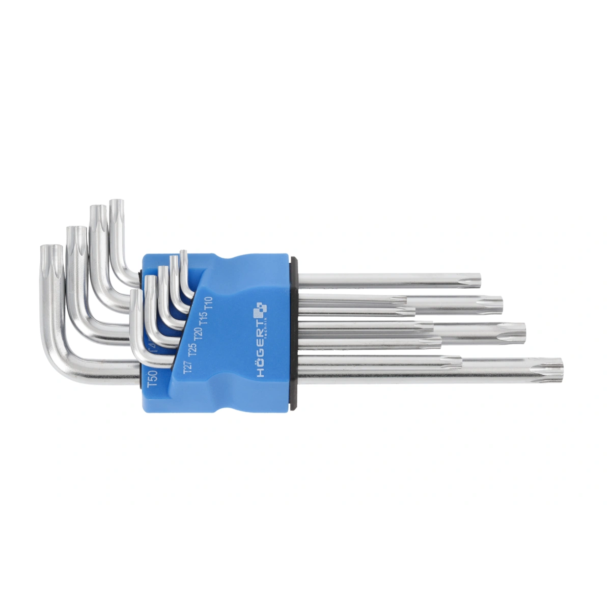 Klucze torx S2, 9 szt. długie