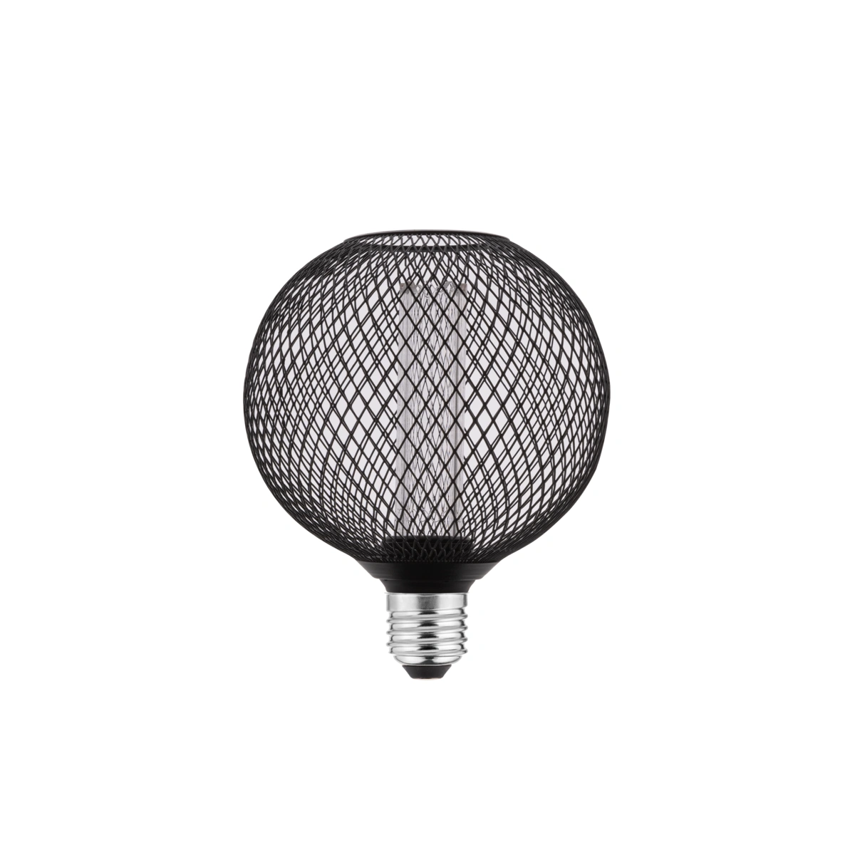 ŹRÓDŁO ŚWIATŁA LED, GRID, C125, E27, 3,5W, 120lm, 1800K, AC220-240V, 320°, ŚCIEMNIALNA, czarny