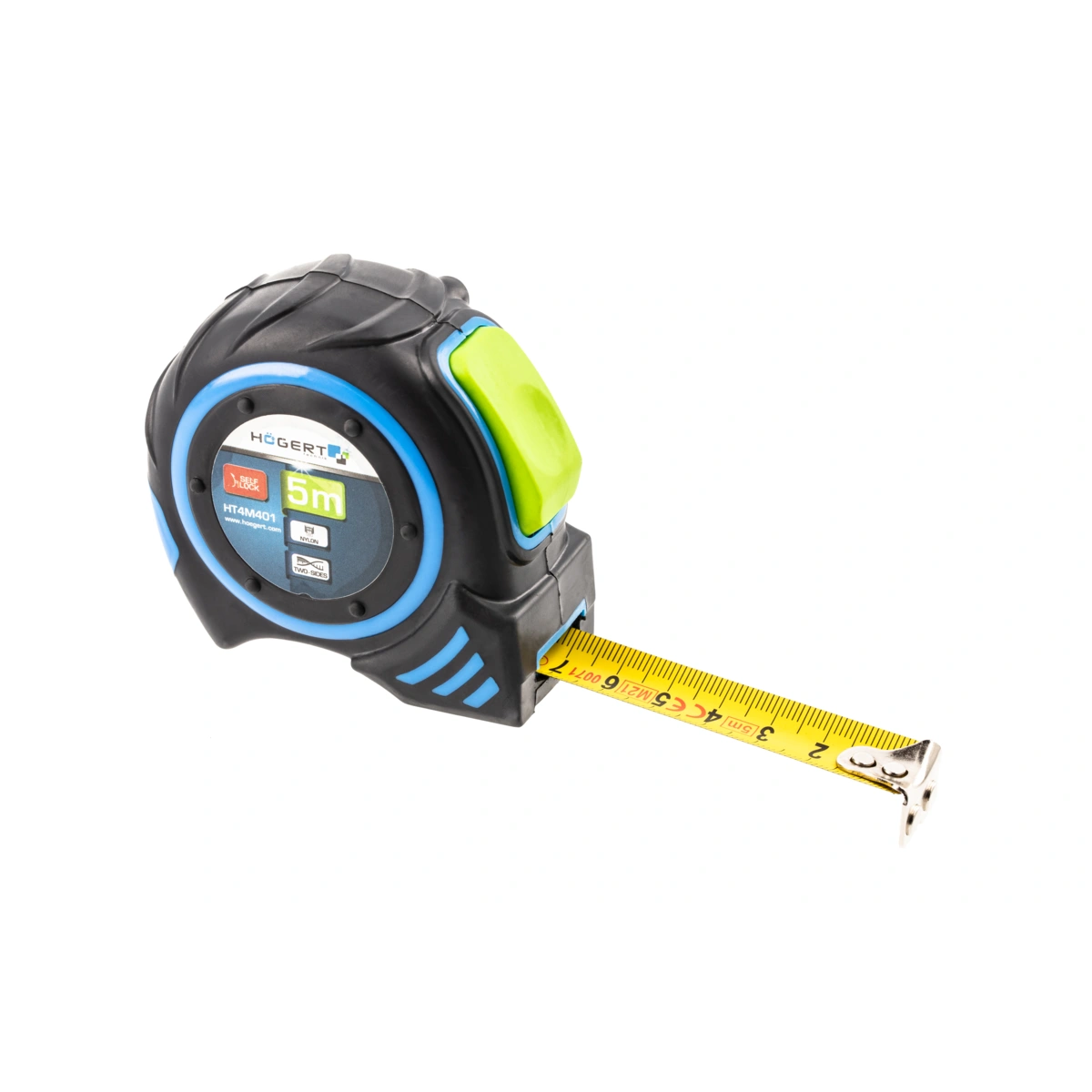 Miara zwijana 5m 19mm auto stop nylon z magnesem