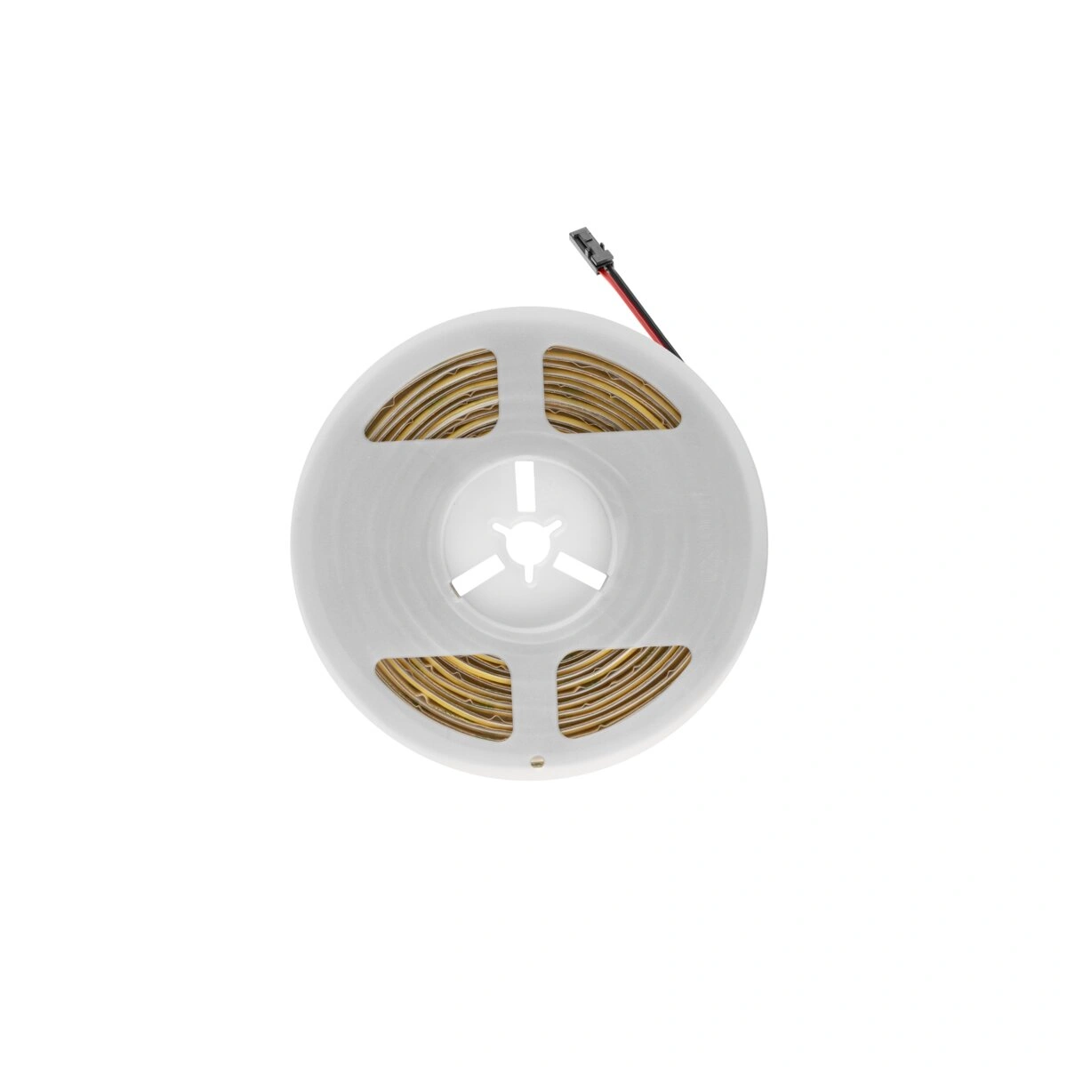 TAŚMA LED COB 12V SHRINK, 480LED/m, 8mm, 10W/m, WODOODPORNE, NEUTRALNY BIAŁY, 2x1m PRZEWÓD MINI AMP