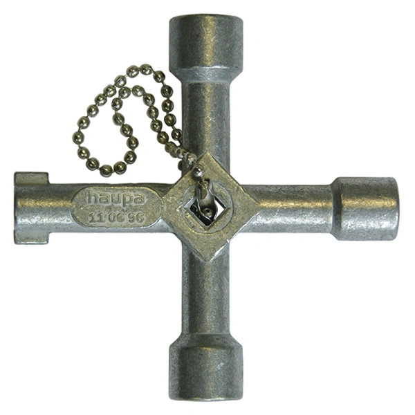 Uniwersalny klucz do szaf sterowniczych metal