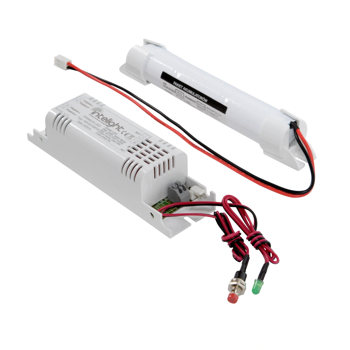 zestaw PRIMUS LED D9/B 2h MT + NiCd 4,8V 2500mAh / Tuby LED jednostronnie zasilane [230V] IP20 / 98882 230V