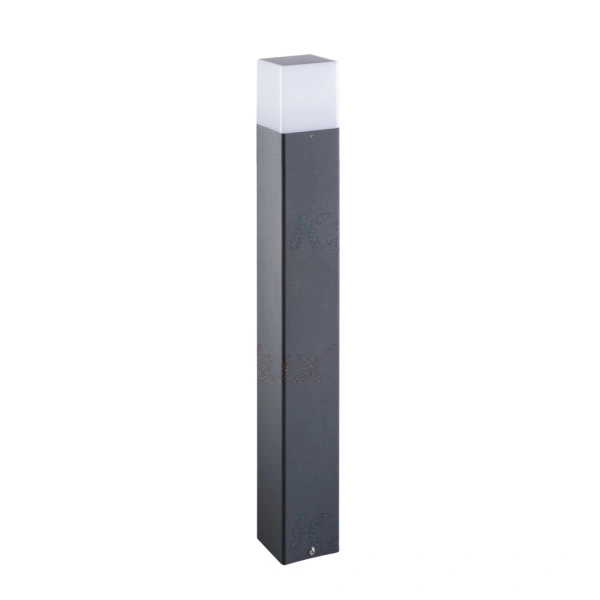oprawa ogrodowa słupek (800mm) VADRA 80 1xE27 (max wys. źródła światła 11cm), grafit + mleczny klosz (w tym KGO 0,21 zł/netto)