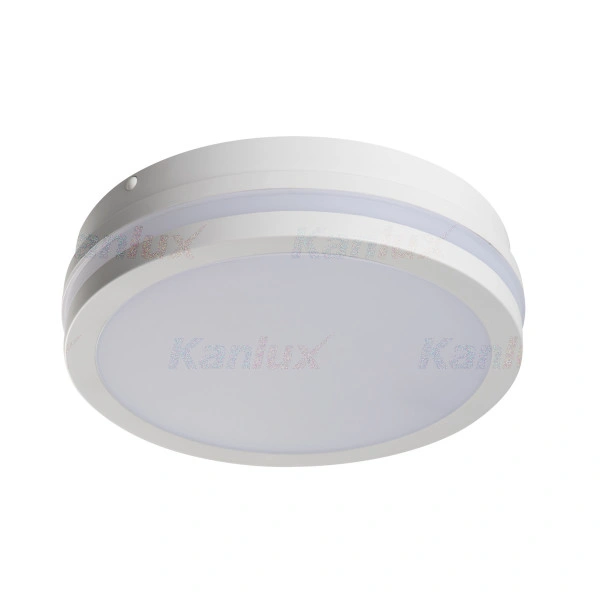 Plafoniera LED BENO N NW-O-W 18W 1550lm IP54 [śr.220mm] okrągła, klosz mleczny, biały, biały neutralny (w tym KGO 0,50zł/netto)