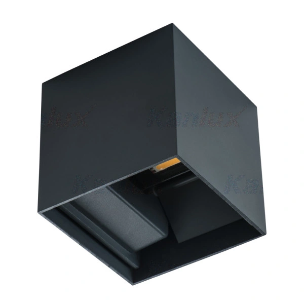oprawa elewacyjna LED kinkiet 7W 360lm IP54, kwadratowy, grafit REKA LED EL 7W-L-GR (w tym KGO 0,62zł/netto)