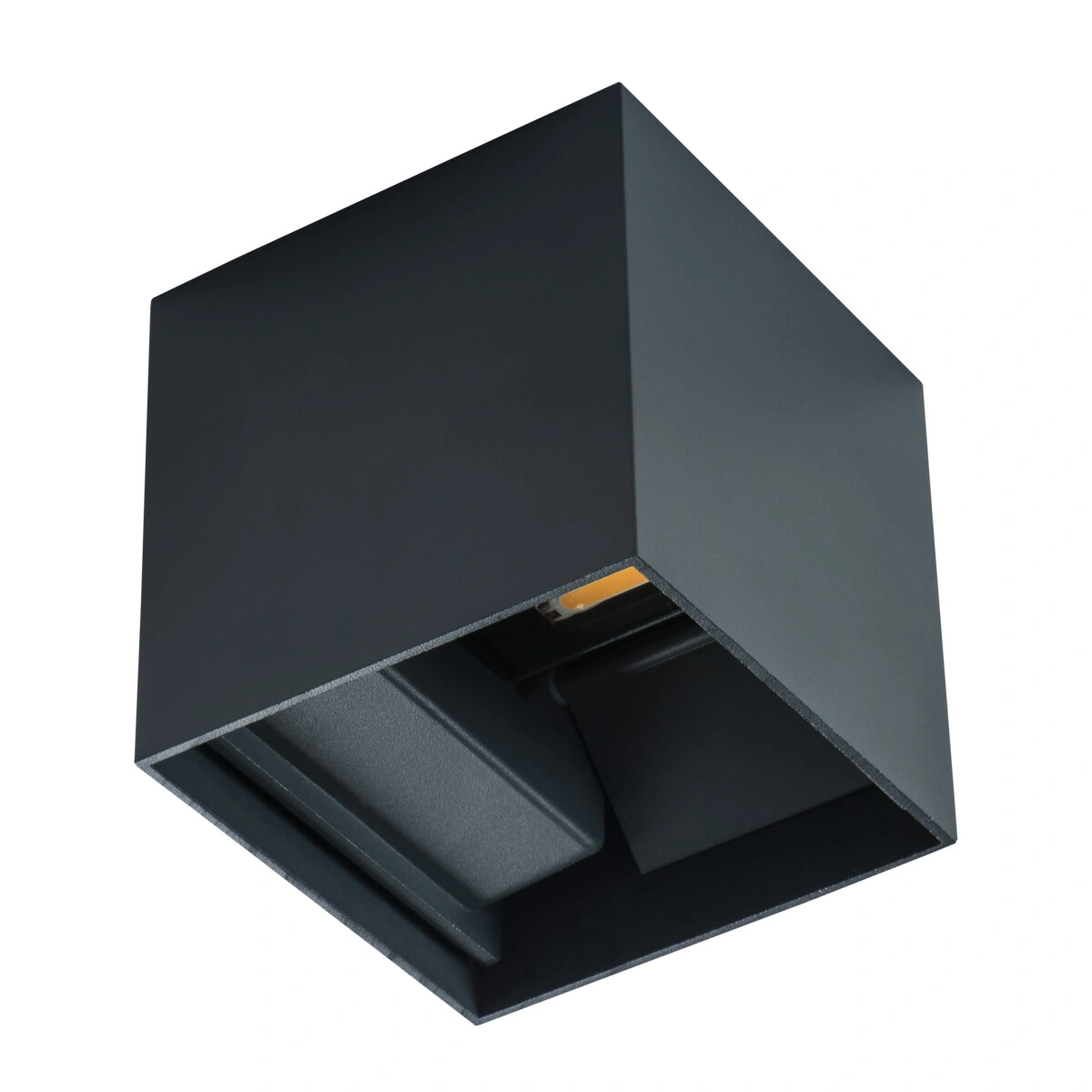 oprawa elewacyjna LED kinkiet 7W 360lm IP54, kwadratowy, grafit REKA LED EL 7W-L-GR (w tym KGO 0,62zł/netto)