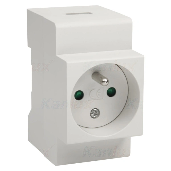 gniazdo na szynę 2P+Z TH35 230V KANLUX KMFS-16A (w tym KGO 0,04zł/netto)