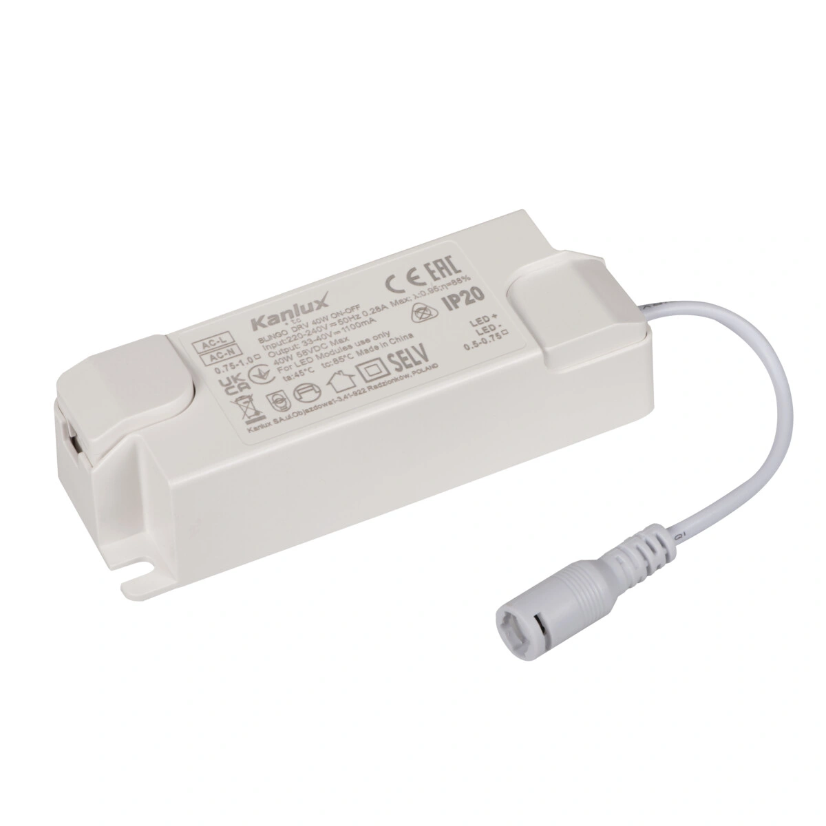 BLINGO DRV 40W ON-OFF zasilacz LED