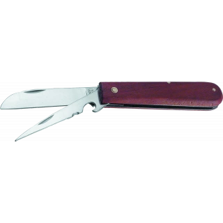 Scyzoryk monterski 2 ostrza drewno