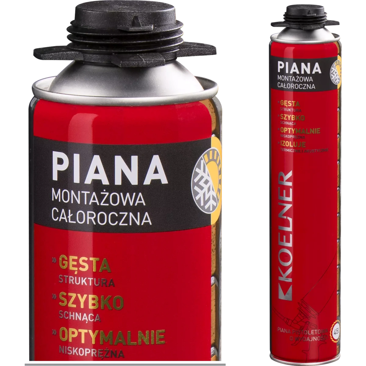 Piana pistoletowa uniwersalna, wydajność do 45l, Koelner, 750ml