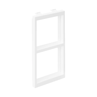 Adapter, CIMA, poziomy, 108x52mm, K45, czysta biel (ramka pozioma 2gn 45 b systemy podłogowe)