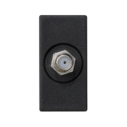 Adapter gniazda TV-SAT grafit