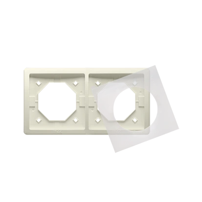 BASIC STANDARD ramka 2-krotna z uszczelką IP44, beżowy [10]
