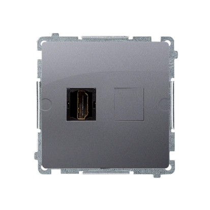 BASIC MODUŁ gniazdo HDMI pojedyncze, stal inox [10]