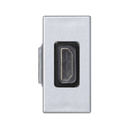 Płytka K45/2 adapter hdmi-hdmi 22.5x45mm -wkład aluminium